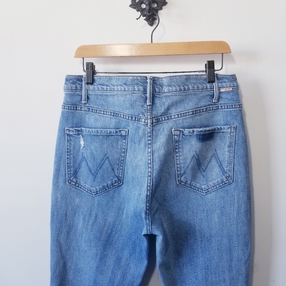 Mother Hustler Ankle Fray Jeans Size 32 - Picture 4 of 7
